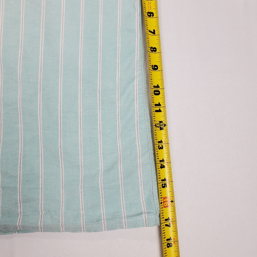 Burberrys of London Men's Verticle Stripe Button Up Shirt SZ 42 Made in France - Picture 10 of 16